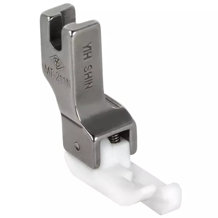 TCR1/16N (MT211N) Stopka teflonowa kompensacyjna (wyrównawcza) 1,6mm prawa wąska do szycia trudnych materiałów transport dolny ząbkowy