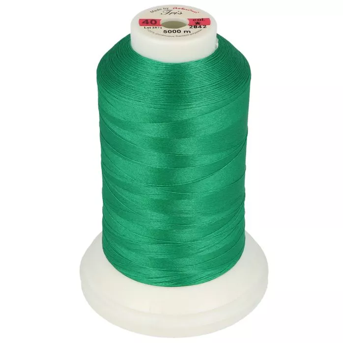 Nici do haftu Iris 40 zielony 2842 5000m