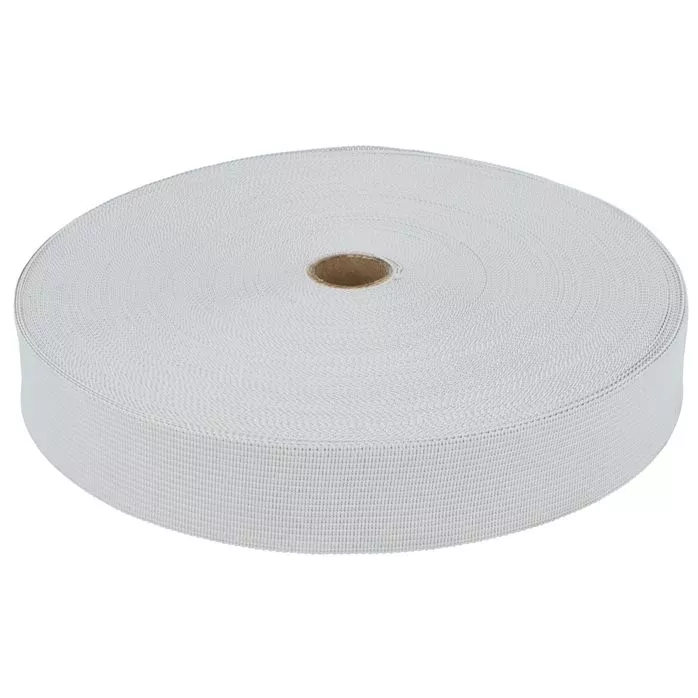 Taśma lamówka dziana 30mm kolor szary jasny 50mb