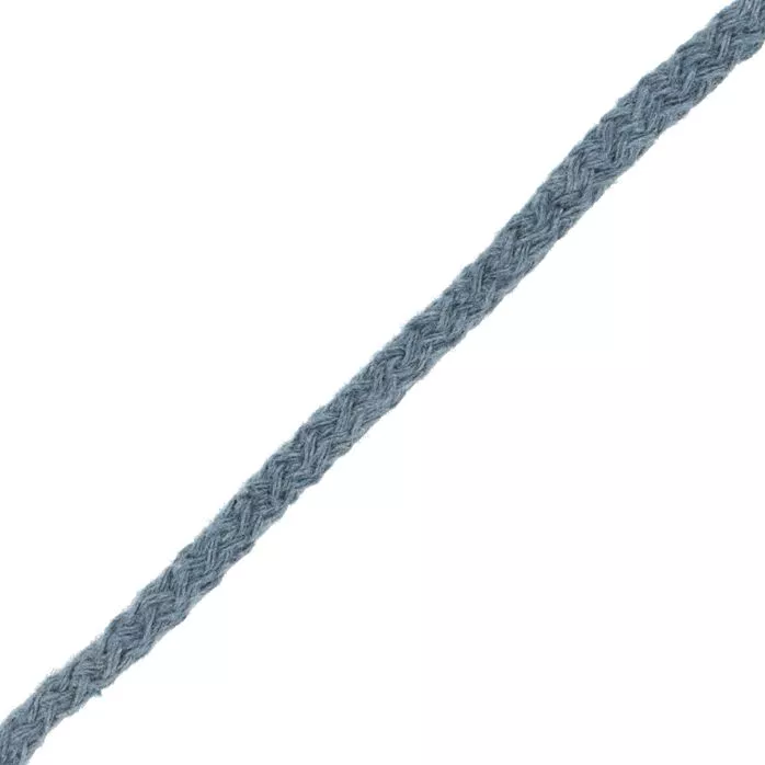 Sznurek bawełniany 5mm kolor stalowy szary 100mb