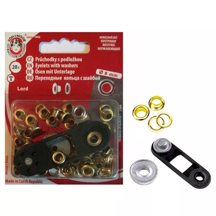 Oczka metalowe 4mm kolor złoty 20szt.