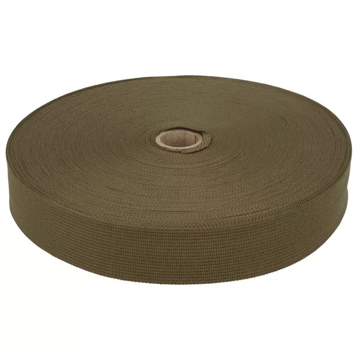 Taśma lamówka dziana 30mm kolor zielony khaki 50mb