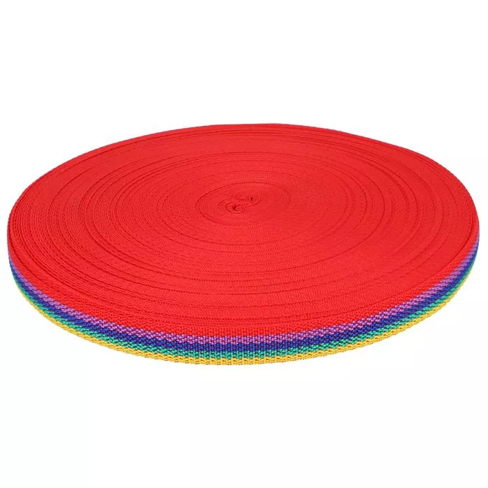 Taśma nośna 20mm polipropylenowa kolor tęczowy 50mb