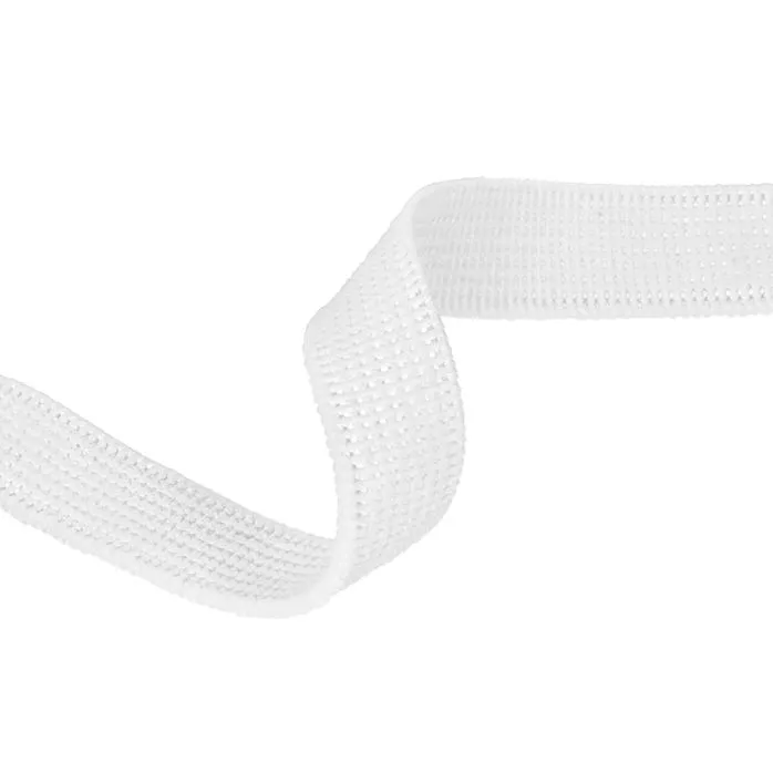 Guma tkana 10mm kolor biały 200mb