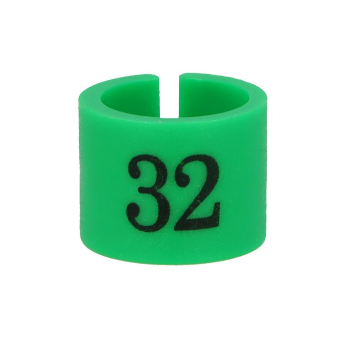 Oznaczniki rozmiarowe na wieszak 32 kolor zielony