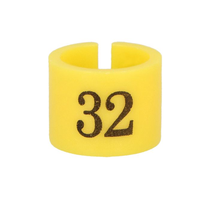 Oznaczniki rozmiarowe na wieszak 32 kolor żółty