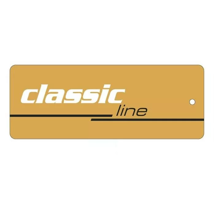 Etykiety firmowe classic line kolor złoty