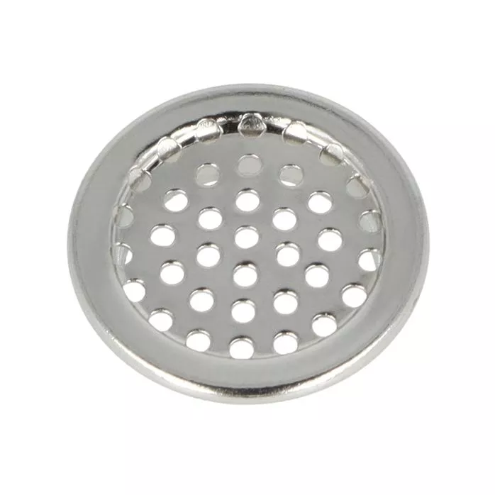 Wywietrznik do mebli metalowy 13 mm z podkładką kolor srebrny op.100 szt.