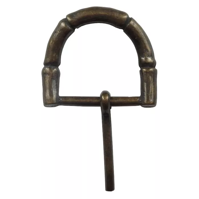Klamra metalowa KLZ 234/25 ozdobna do paska z bolcem kolorze stare złoto.