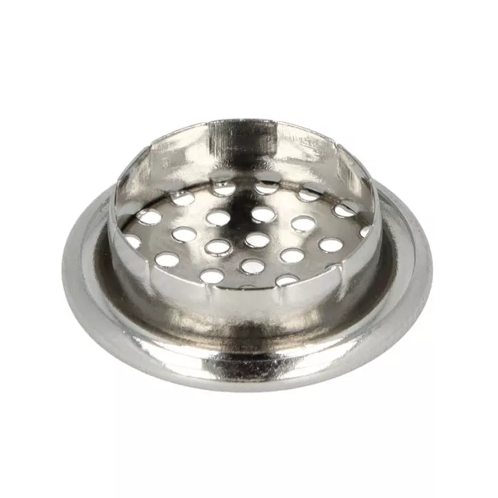Wywietrznik do mebli metalowy 13 mm z podkładką kolor srebrny op.100 szt.