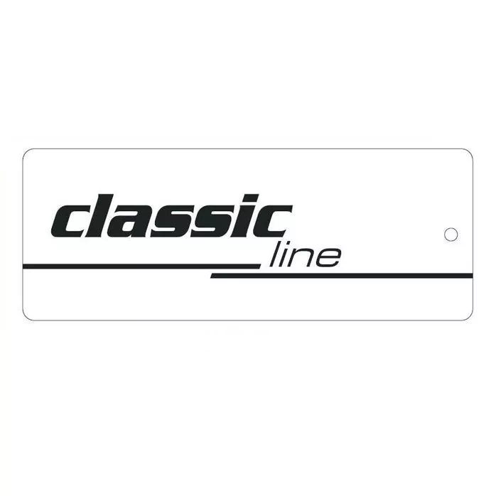 Etykiety firmowe kartonowe classic line kolor biały