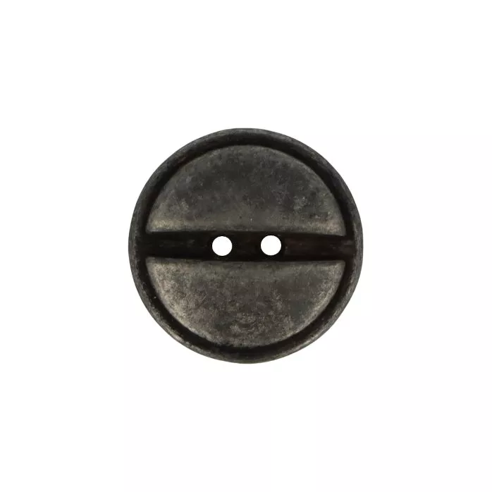 Guzik metalowy 20mm ciemny srebrny madis