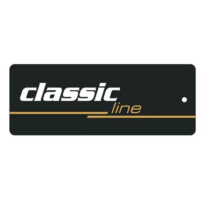 Etykiety firmowe kartonowe classic line kolor czarny