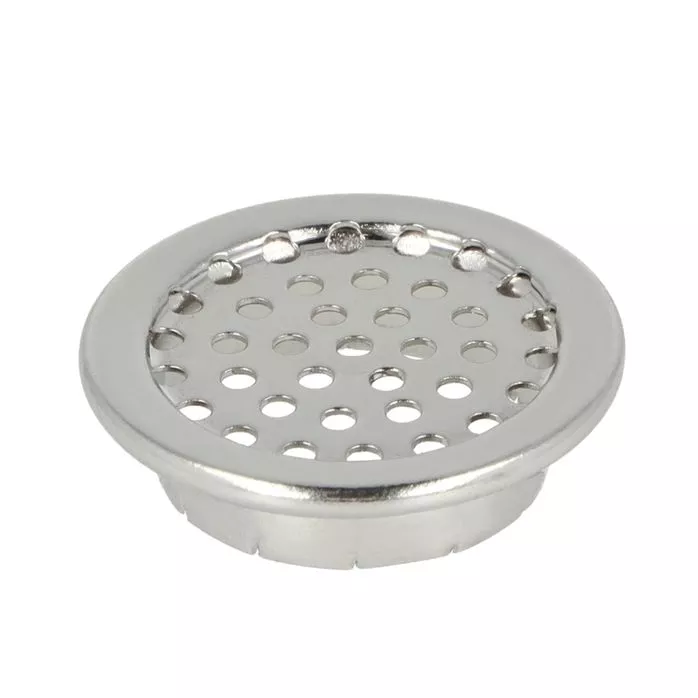 Wywietrznik do mebli metalowy 13 mm z podkładką kolor srebrny op.100 szt.