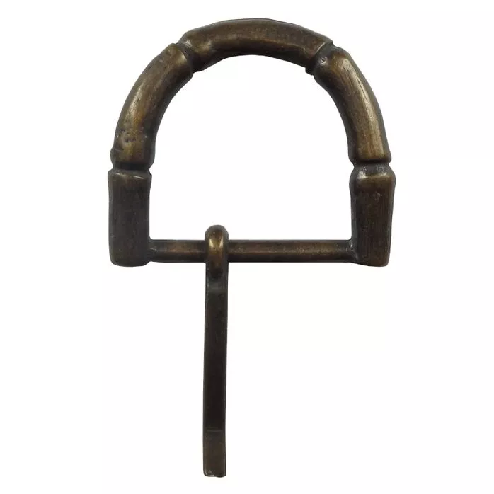 Klamra metalowa KLZ 234/25 ozdobna do paska z bolcem kolorze stare złoto.