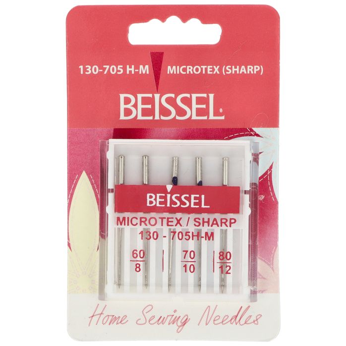 130/705 H-M Igły do jedwabiu i mikrofazy BEISSEL mix 2x60, 2x70, 1x80 do maszyn domowych op.5szt.