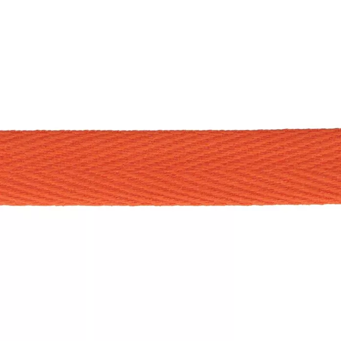 Taśma bawełniana jodełka 10mm kolor pomarańczowy 50mb