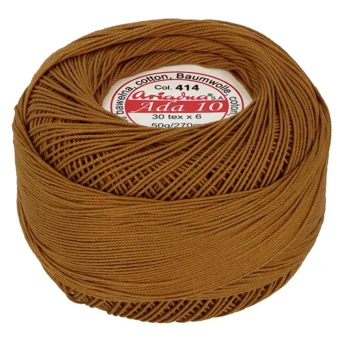 Kordonek ADA 10 50g 270m kolor 414 miodowy