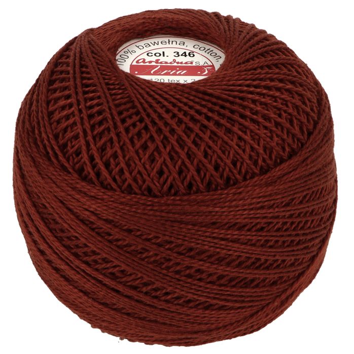 Kordonek Aria 5 100g 425m kolor 346 brązowy