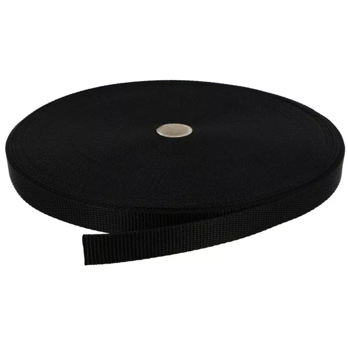 Taśma nośna 20mm NY polipropylenowa kolor czarny 50mb