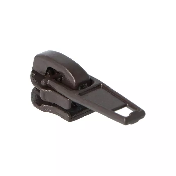 Suwak do taśmy suwakowej #5 auto-lock kolor brązowy ciemny 40szt.