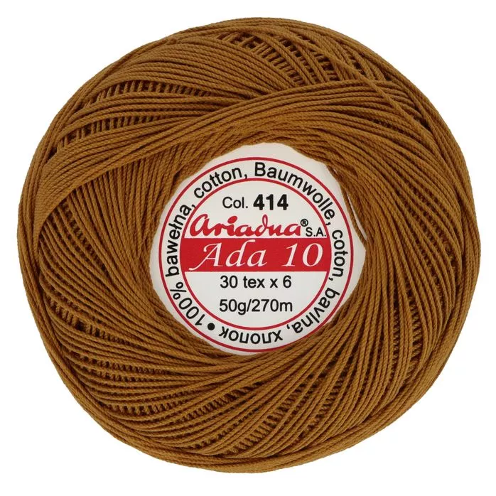 Kordonek ADA 10 50g 270m kolor 414 miodowy