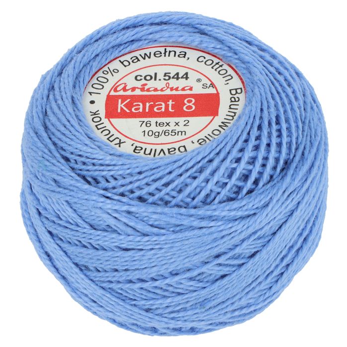 Kordonek Karat 8 10g 65m kolor 544 (1623) niebieski ciemny op.10szt.