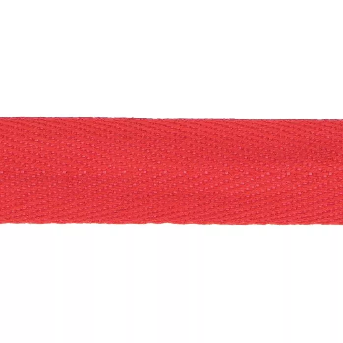 Taśma bawełniana jodełka 16mm kolor czerwony 50mb