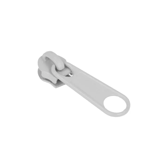 Suwak do taśmy suwakowej spiralnej #5 non-lock kolor szary 500szt.
