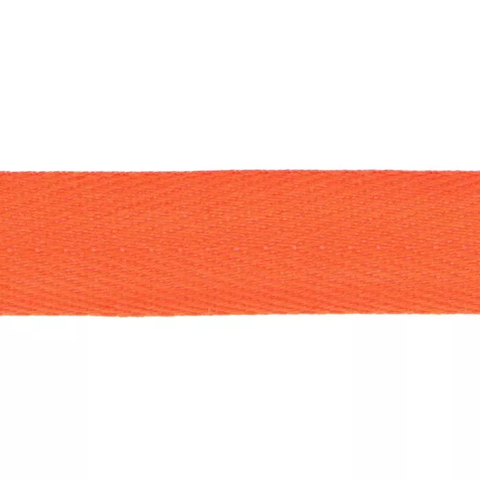 Taśma bawełniana jodełka 16mm kolor pomarańczowy 50mb