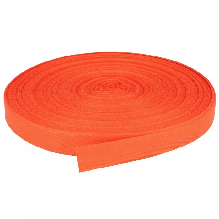 Taśma bawełniana jodełka 16mm kolor pomarańczowy 50mb