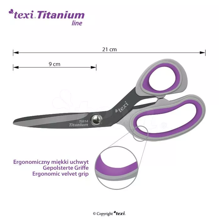 Nożyczki krawieckie TITANIUM Ti814