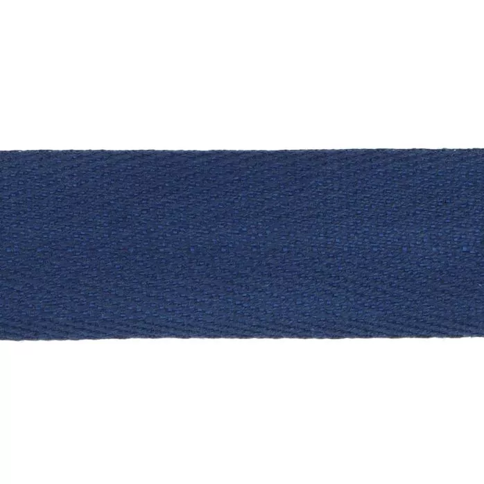 Taśma bawełniana jodełka 20mm kolor granatowy 50mb