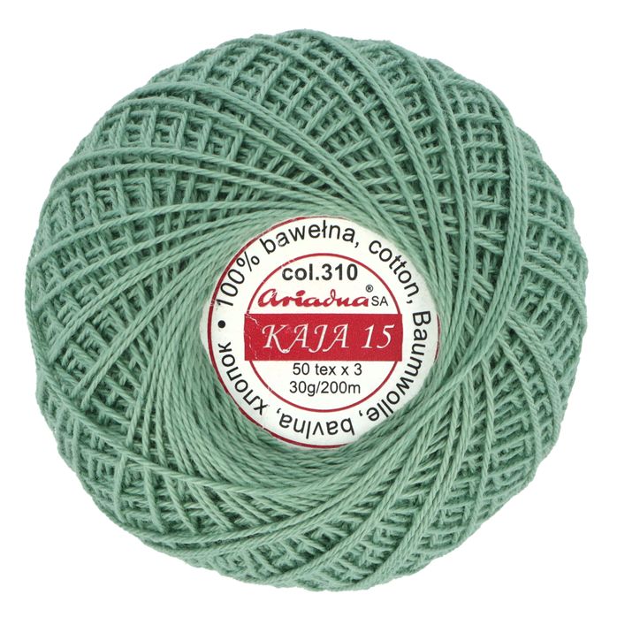 Kordonek Kaja 15 30g 200m kolor 310 zielony