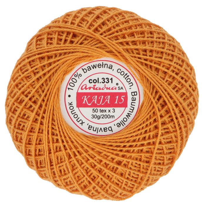 Kordonek Kaja 15 30g 200m kolor 331 złoty