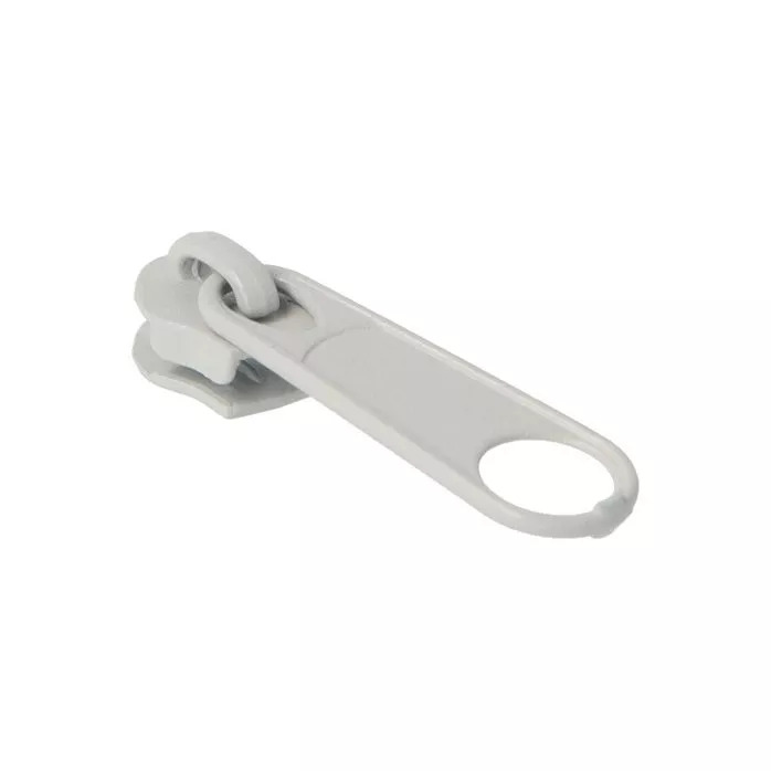Suwak kordel do taśmy suwakowej spiralnej #3 non-lock kolor szary 500szt.