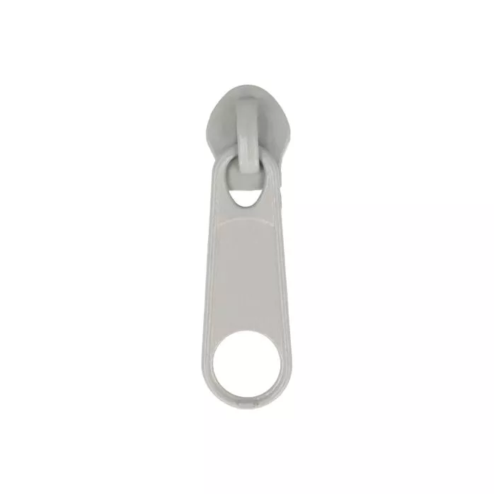 Suwak kordel do taśmy suwakowej spiralnej #3 non-lock kolor szary 500szt.