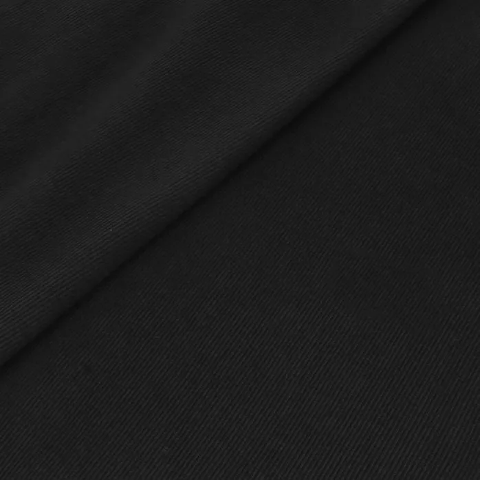 Ściągacz bawełniany 430g/m² kolor czarny szerokość 55cm 97,5% bawełna, 2,5% elastan