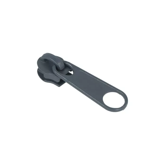 Suwak do taśmy suwakowej spiralnej #5 non-lock kolor szary średni 500szt.
