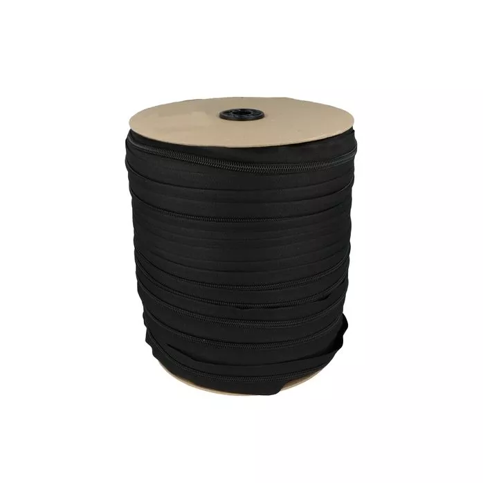 Taśma suwakowa spiralna #7 19.0 g/m kolor czarny200mb
