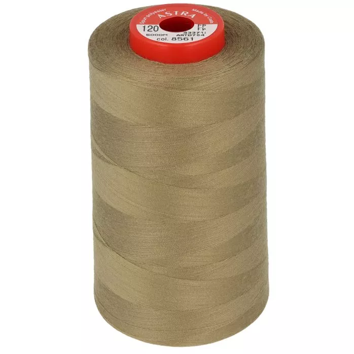 Nici COATS Astra 120 kolor 8561 beż khaki 5000m do szycia dzianin i tkanin