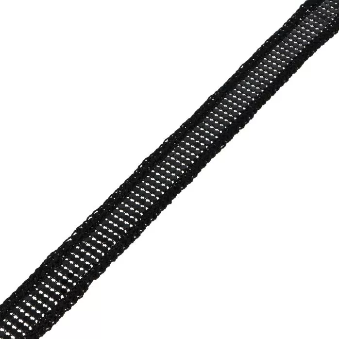 Taśma ozdobna lampasowa 20mm kolor czarny 7.5mb