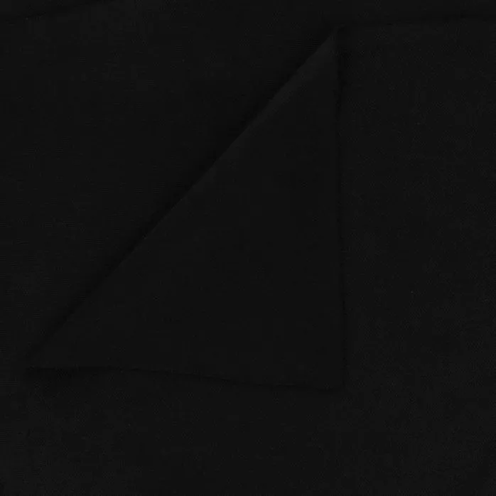 Dzianina poliestrowa szelkowa 250 g/m² kolor czarny 160 cm