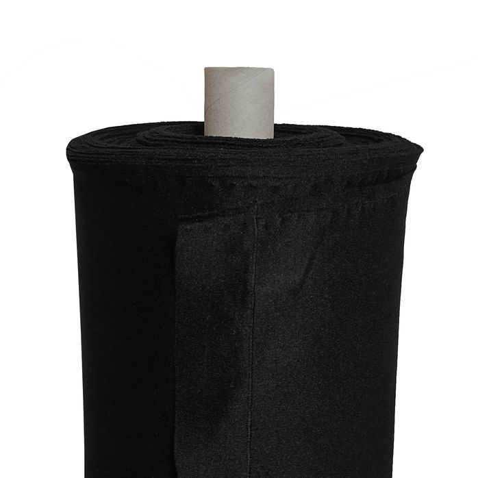 Dzianina poliestrowa szelkowa 250 g/m² kolor czarny 160 cm
