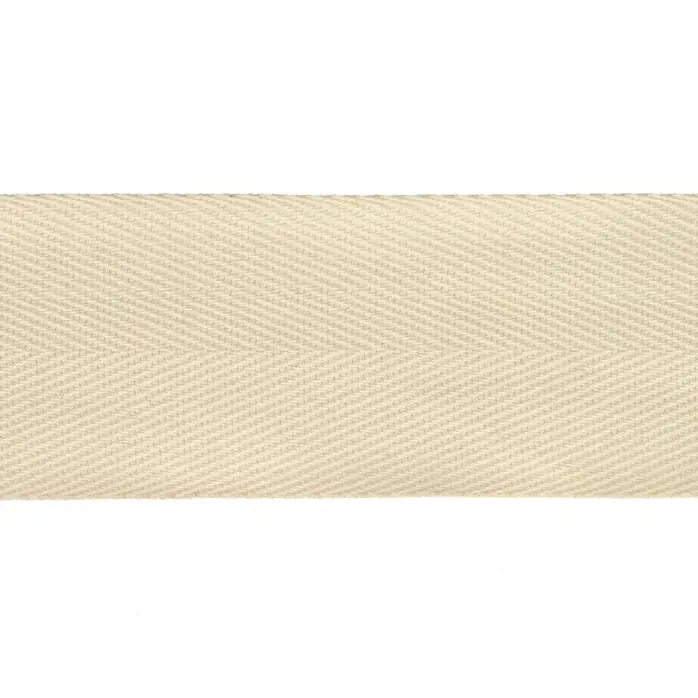 Taśma bawełniana jodełka 40mm kolor naturalny 50mb