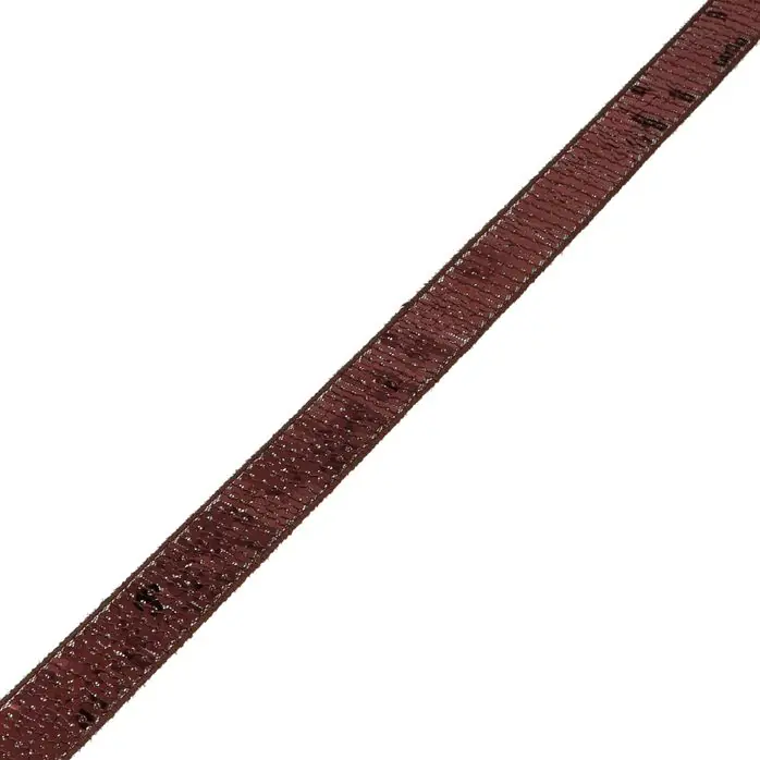 Taśma ozdobna 22mm z cekinami kolor brązowy 16mb
