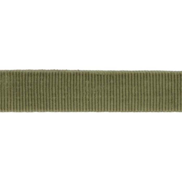 Taśma welurowa 23mm kolor zielony khaki 50mb