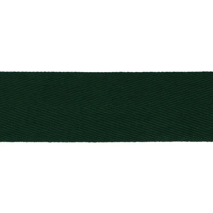 Taśma bawełniana jodełka 30mm kolor zielony 50mb