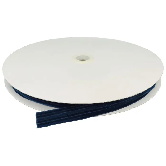 Taśma welurowa 23mm kolor granatowy 50mb