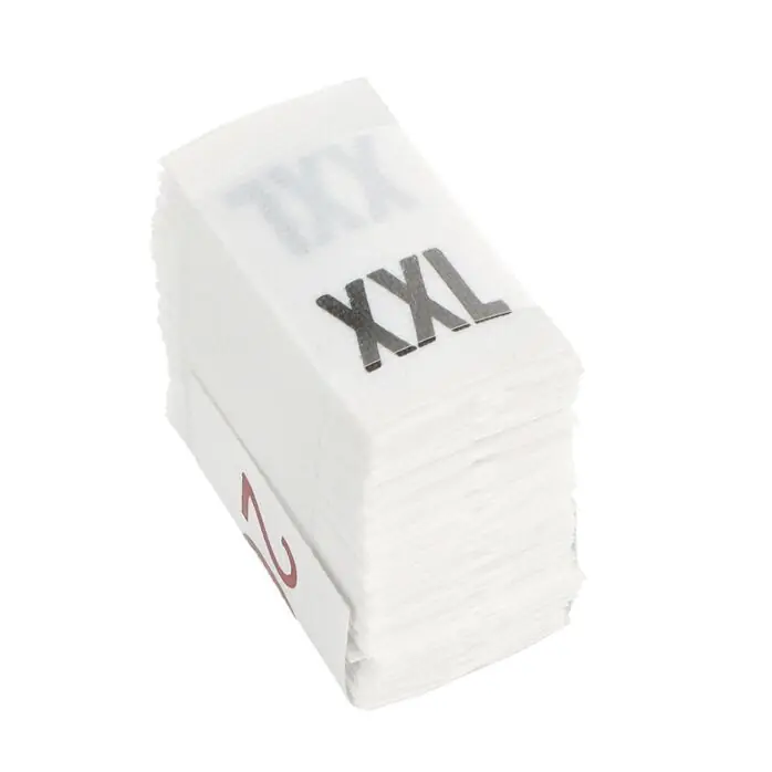 Wszywki rozmiarowe XXL